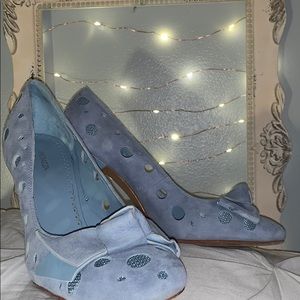 Blue Suede Heels